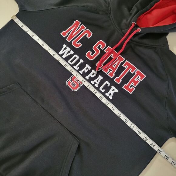 Stadium Athletics Men's Black NC State Wolfpack Pullover Hooded Sweatshirt - Picture 5 of 15